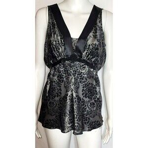 WHBM 100% Silk Paisley Print Tie Back Tank - Size Small